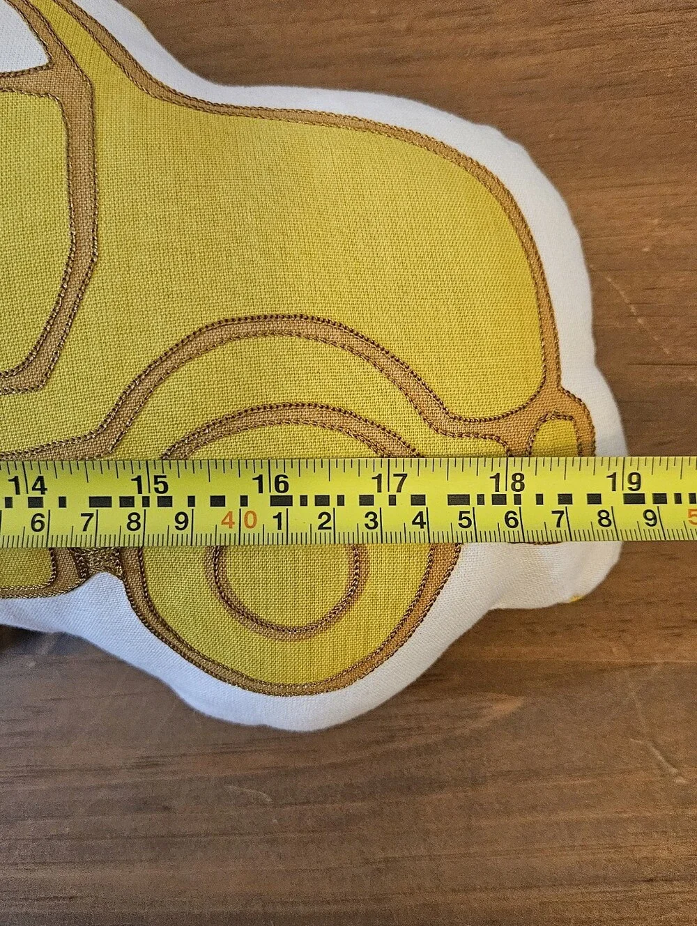 Crate & Barrel Kids Yellow Dump Truck Decorative Pillow Nursery Bedroom Bedding